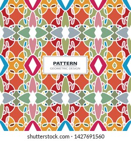 Seamless texture with arabic geometric ornament. Mosaic pattern