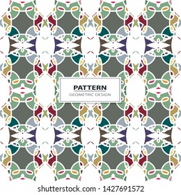 Seamless texture with arabic geometric ornament. Mosaic pattern