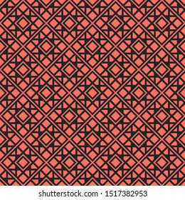 Seamless texture with arabic geometric ornament. Vector oriental mosaic pattern