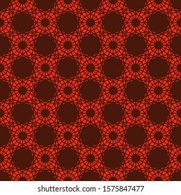 Seamless texture with arabic geometric ornament. Vector oriental mosaic pattern