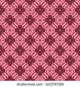 Seamless texture with arabic geometric ornament. Vector oriental mosaic pattern