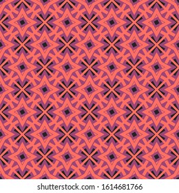 Seamless texture with arabic geometric ornament. Vector oriental mosaic pattern