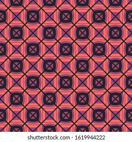 Seamless texture with arabic geometric ornament. Vector oriental mosaic pattern
