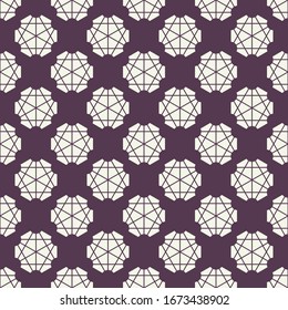Seamless texture with arabic geometric ornament. Vector oriental mosaic pattern