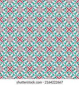 Nahtlose Textur mit arabischen geometrischen Ornamenten. Vektorasisches Mosaikmuster mit wechselnden dekorativen Elementen