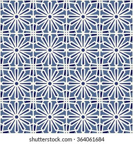 Seamless texture with arabic geometric ornament. Vector pattern
