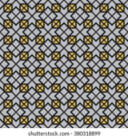 Seamless texture with Arabic geometric ornament. Vector pattern