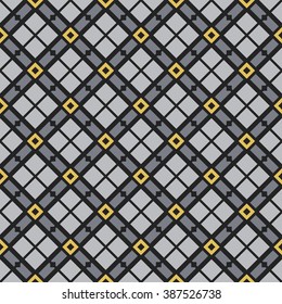 Seamless texture with arabic geometric ornament. Vector pattern