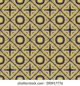 Seamless texture with arabic geometric ornament. Vector pattern