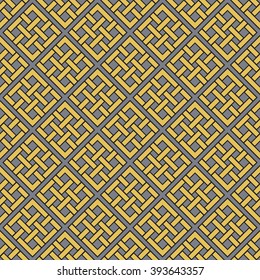 Seamless texture with arabic geometric ornament. Vector pattern