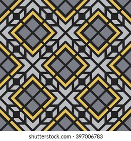Seamless texture with arabic geometric ornament. Vector pattern