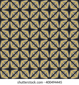 Seamless texture with arabic geometric ornament. Vector pattern