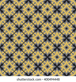 Seamless texture with arabic geometric ornament. Vector pattern