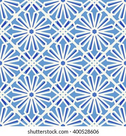 Seamless texture with arabic geometric ornament. Vector pattern