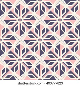 Seamless texture with arabic geometric ornament. Vector pattern