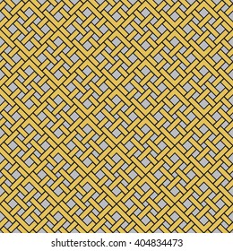 Seamless texture with arabic geometric ornament. Vector pattern