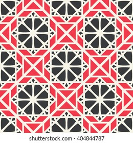 Seamless texture with arabic geometric ornament. Vector pattern