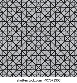 Seamless texture with arabic geometric ornament. Vector pattern