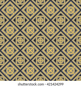 Seamless texture with arabic geometric ornament. Vector pattern