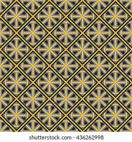 Seamless texture with arabic geometric ornament. Vector pattern