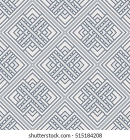 Seamless texture with arabic geometric ornament. Vector lineart pattern