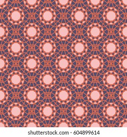 Seamless texture with arabic geometric ornament. Vector mosaic pattern