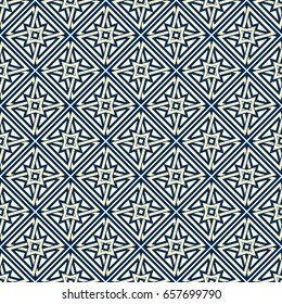 Seamless texture with arabic geometric ornament. Vector mosaic pattern
