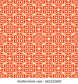 Seamless texture with arabic geometric ornament. Vector mosaic pattern