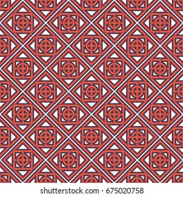 Seamless texture with arabic geometric ornament. Vector mosaic pattern