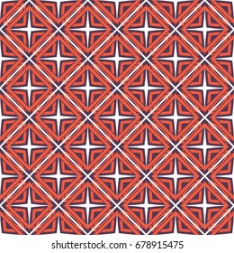 Seamless texture with arabic geometric ornament. Vector mosaic pattern