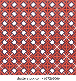 Seamless texture with arabic geometric ornament. Vector mosaic pattern