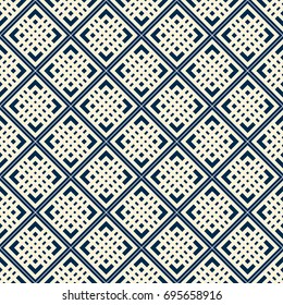 Seamless texture with arabic geometric ornament. Vector mosaic pattern