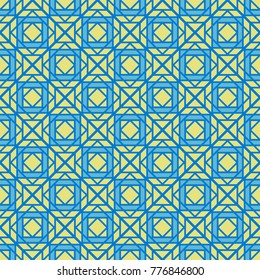 Seamless texture with arabic geometric ornament. Vector mosaic pattern