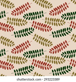 Seamless texture in art nouveau with a branches