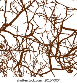 Seamless Texture Autumn Trees Patterns On Stock Vector (Royalty Free ...