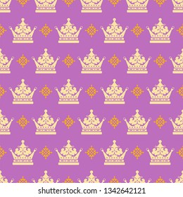 Seamless texture background in royal style vector image