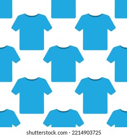 Seamless texture background with t-shirt icon