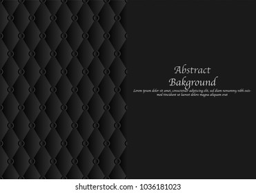 Seamless texture background.Black leather sofa.Abstract Background.