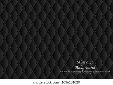 Seamless texture background.Black leather sofa.Abstract Background.