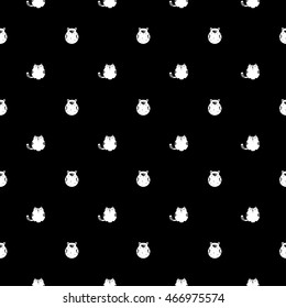 Seamless texture with bears and cats