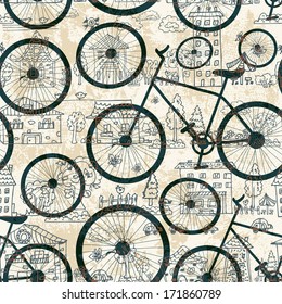 Seamless texture of bicycle