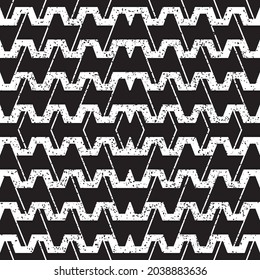 Seamless texture with black geometric forms. Seamless vector illustration eps 10.