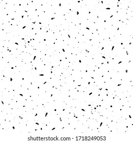 Nahtlose Textur von schwarzem Getreide, Schmutz, Fekeln
