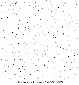 Seamless texture of black grain, grit, dots.