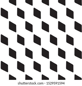Seamless texture with black rhombuses.