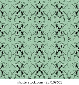 seamless texture black spider web vector illustration