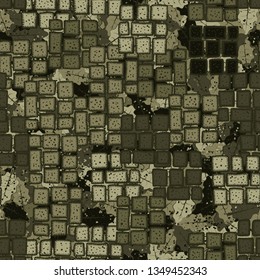 Seamless texture. Blocks of nine stones randomly arranged on an abstract background.