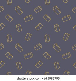 Seamless texture of blocks for website. Wireless background with boxes. Seamless pattern of cubes. Set of rectangular blanks. Vector boxes with different angles.