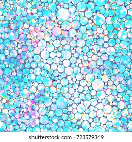 Seamless texture. Blue and pink mosaic from circles. Abstract vector background for web page, banners, fabric, home decor, wrapping 