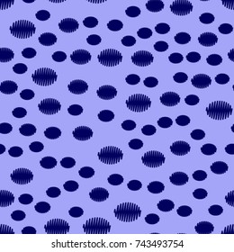 Seamless texture. Blue scribbles on a blue background